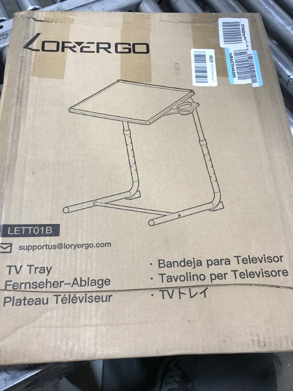 Photo 3 of LORYERGO TV Tray - TV Table, Folding Table Trays, w/6 Height & 3 Tilt Angle, w/Cup Holder, Dinner Tray for Eating on Couch, Laptop, Bed & Couch