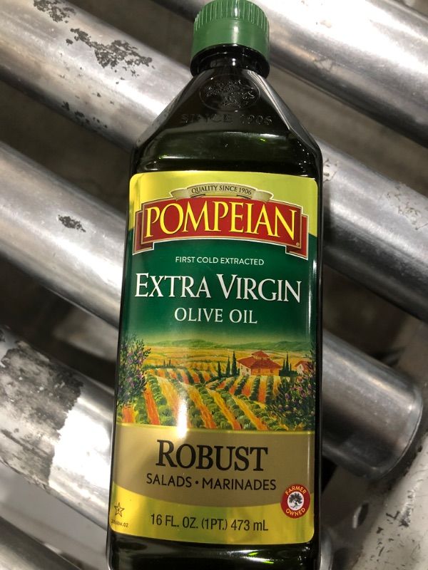 Photo 3 of Pompeian Olive Oil, Extra Virgin, 16 fl oz (1 pt) 473 ml