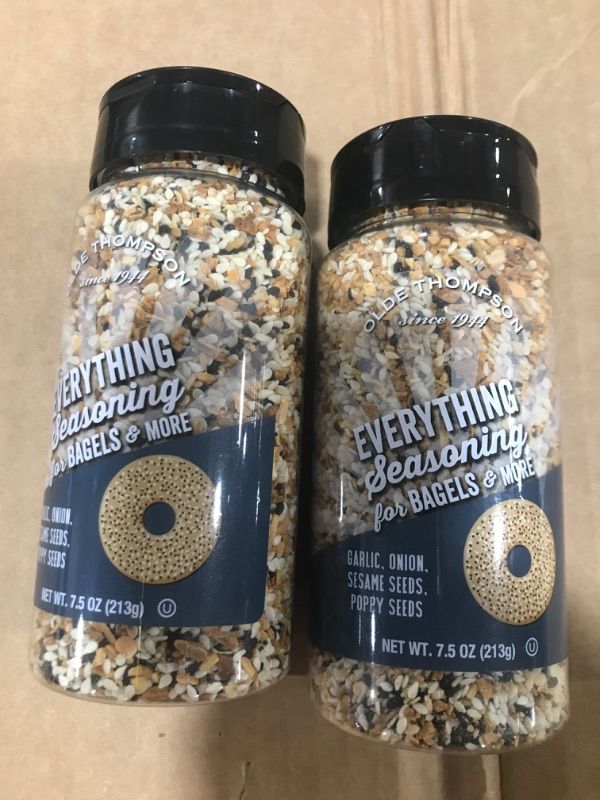 Photo 1 of 2pk of Olde Thompson Everything Bagel Seasoning, Spice And Seasoning Blend 7.5 oz
BB:10/24
