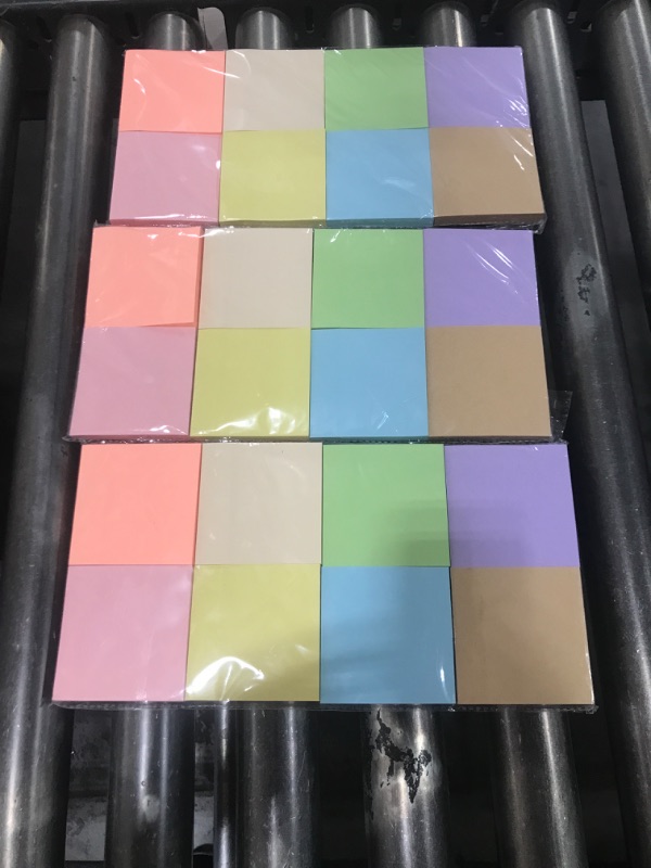 Photo 2 of 3pk of Sticky Notes - 3x3 inches Super Sticky Notes, 100% Recycled Paper Self-Sticky Note Pads, Ideal for Office, School, Home, Study, Meeting - 8 Pads,100 Sheets/pad, 800PCS