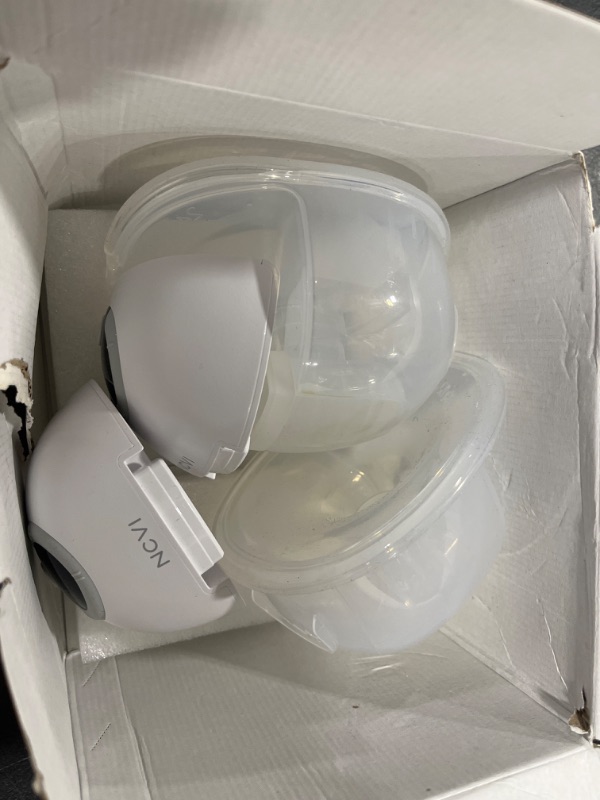 Photo 2 of NCVI Breast Pump Hands Free, Wearable Pumps S32 for Breastfeeding, Electric Breast Pump with 4 Modes & 9 Levels, Wireless Portable Breast Pump with LCD Display, 24mm Flange, Quiet & Discreet, 2 Pack