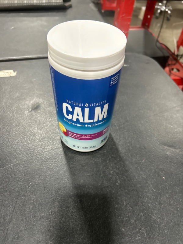 Photo 2 of Natural Vitality Calm® Magnesium Powder, raspberry-lemon flavor drink mix -- EXP 2026 