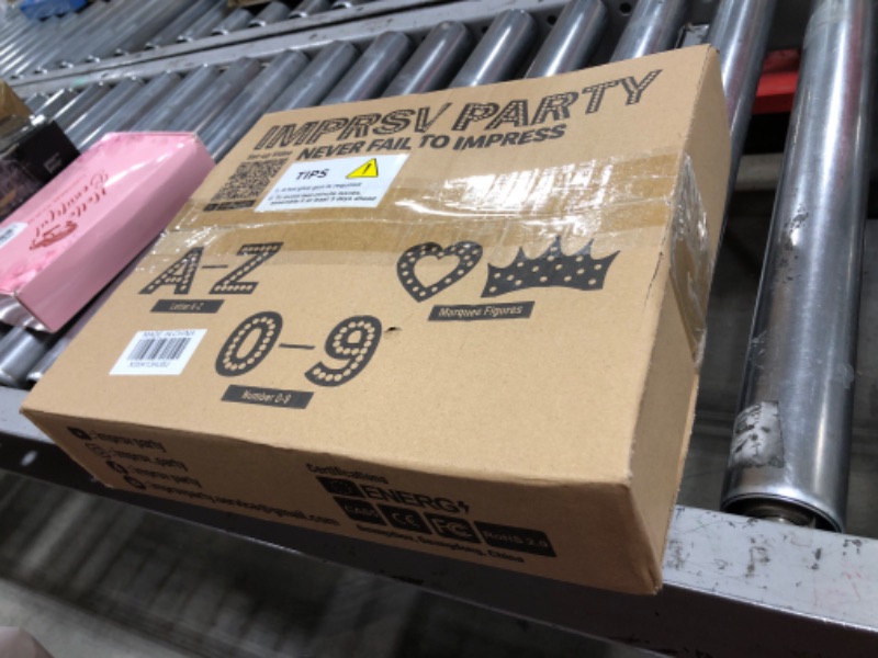 Photo 1 of imprsv 3FT Marquee Light Up Letters, Cool White Light Up Letters L, Large Marquee Letters for Party Decorations, Giant Letters for Events, Marquee Letters for Decor, Wedding Decor