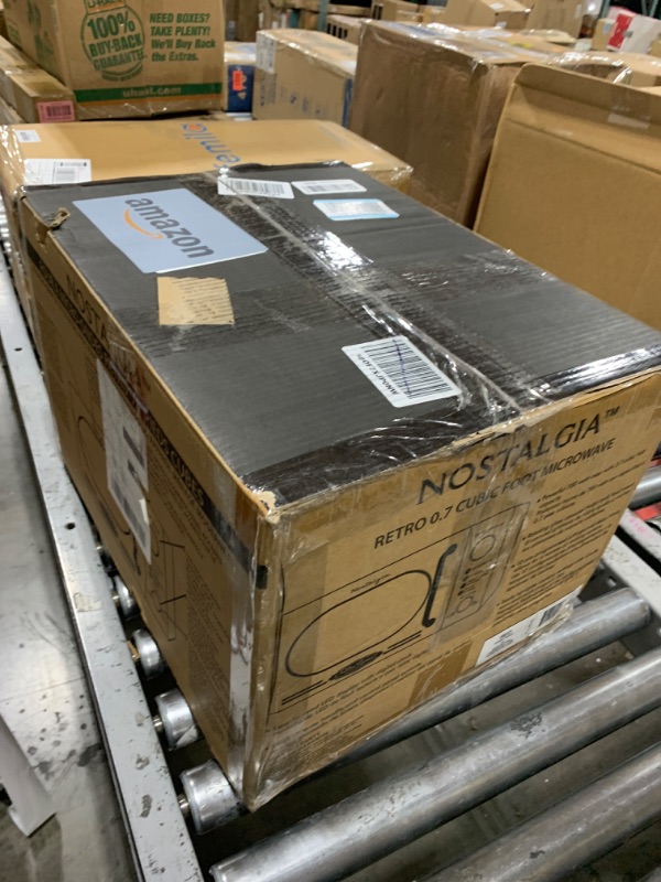 Photo 1 of Nostalgia Retro 0.7 Cubic Foot 700-Watt Countertop Microwave Oven