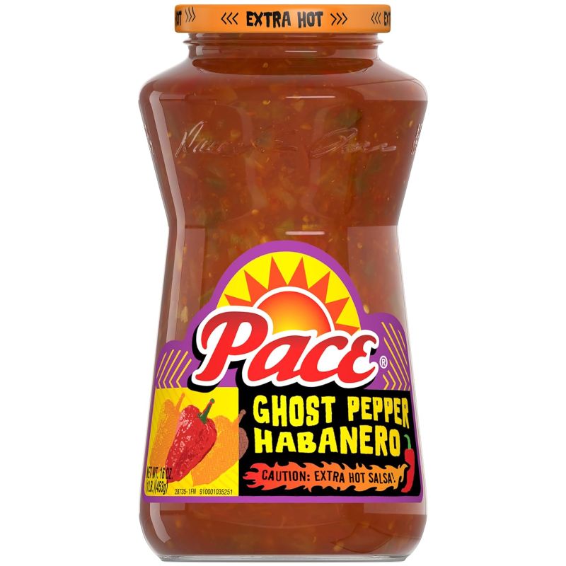 Photo 1 of 3-pack Pace Ghost Pepper Habanero Salsa, 16 oz Bottle