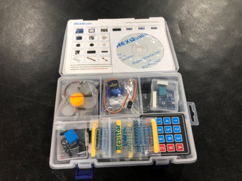 Photo 2 of REXQualis Super Starter Kit based on Arduino UNO R3 with Tutorial and Controller Board Compatible with Arduino IDE