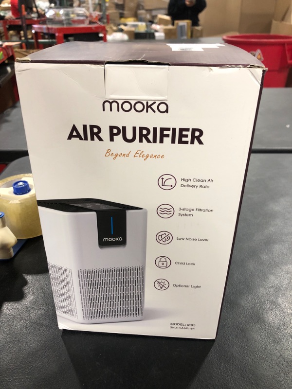 Photo 3 of Air Purifiers for Home Large Room Up to 1250 Ft², MOOKA H13 HEPA Air Purifier for Pets Dust Odor Smoke, Aromatherapy Function, Air Cleaner with 15dB Quiet Sleep Mode for Bedroom Office Living Room