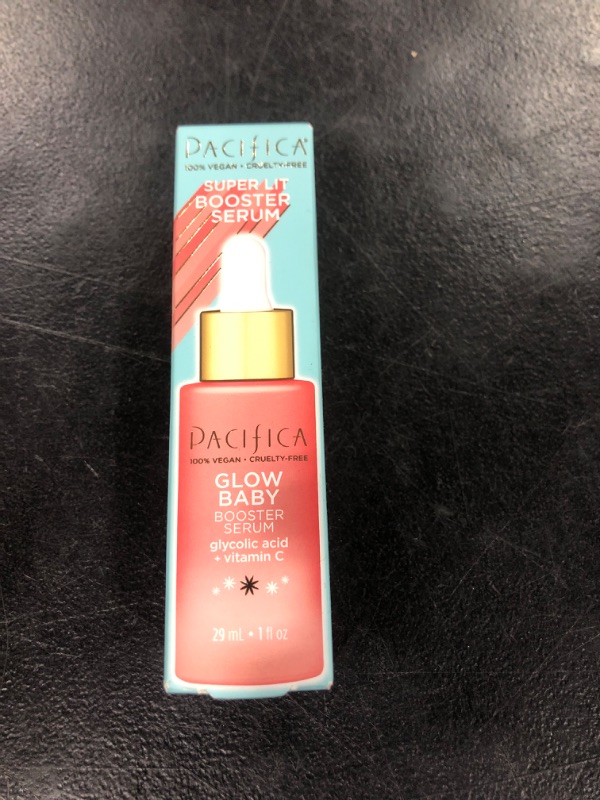 Photo 2 of Pacifica Beauty, Glow Baby Booster Serum For Face, Vitamin C and Glycolic Acid, Brightens and Supports, For All Skin Types, Fragrance Free, Clean Skin Care, Vegan & Cruelty Free , 1 Fl Oz 1 Fl Oz (Pack of 1) Glow Baby Booster Serum For Face