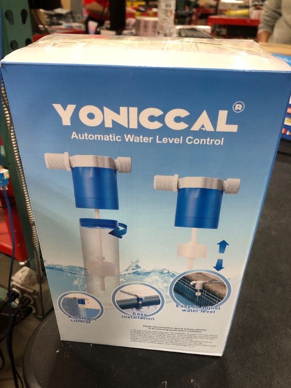 Photo 3 of Yoniccal Pool Filler Automatic Pool Fill Water Leveler auto Filler Water Level Control (3/4'' White with Grey Box)