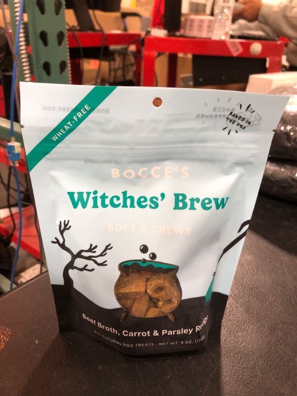 Photo 2 of Bocce's Bakery All-Natural Witches Brew Dog Treats, Wheat-Free, Limited Ingredient Soft & Chewy Dog Treats, Inspired by Halloween, 6 oz BB 11.22.24