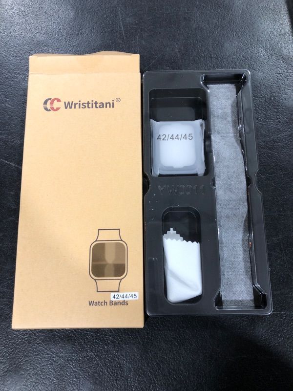 Photo 2 of Wristitani Compatible With Apple Watch Bands, Disassembly Assembly By Hands, 49mm 45mm 44mm 42mm 41mm 40mm 38mm Stainless Steel Replacement Straps for iWatch Series Ultra9/8/7/6/SE/5/4/3/2/1