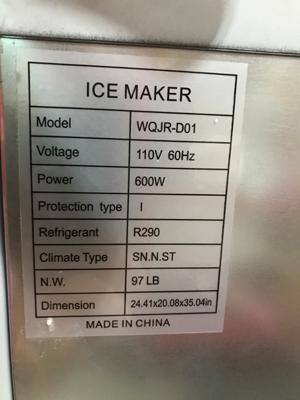 Photo 5 of 
Velivi
Commercial Ice Maker 450 lb./24 H Freestanding Ice Maker Machine with 77 lb. Storage, Stainless Steel


