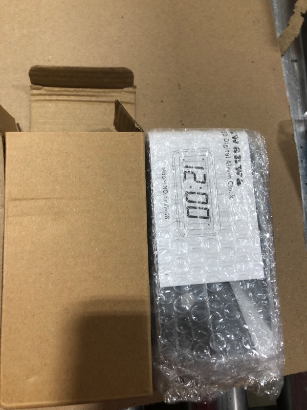 Photo 1 of Alarm Clock, LED Digital Clock, Small Wall Clock, Battery Operated, Adjustable 3-Level Led Brightness, Dim Night Mode, 12/24Hr, Cordless, Constantly 1.2'' Digits Display for Bedroom/Travel,Easy to Set