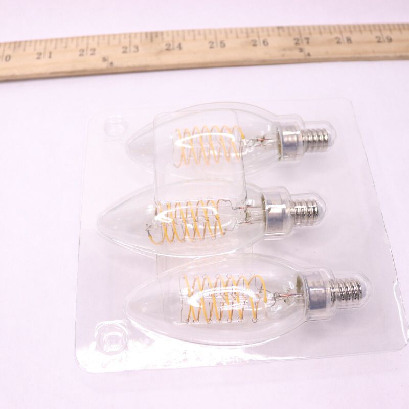 Photo 1 of (3-Pk) Ecosmart Dimmable LED Vintage Edison Light Bulb Soft White 60W
