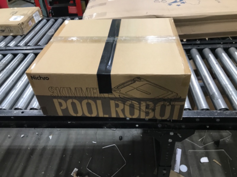 Photo 3 of (New Upgrade) Nichro Robotic Pool Skimmer with 2 Cleaning Modes, Solar Powered & Rechargeable Battery, Pool Cleaner Robot with Automatic Obstacle Avoidance Function, 2 Salt Chlorine Tolerant Motors