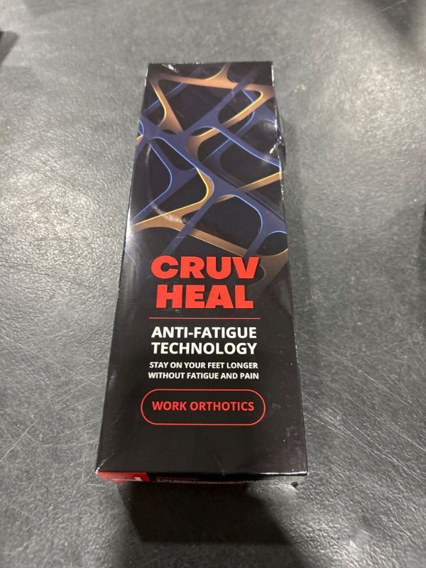 Photo 1 of (New) Work Comfort Orthotic Insoles - Anti Fatigue Shoe Insert Men Women - Low Arch Support - Shock Absorption - Foot Pain Relief - Work Boot Insoles (Black Hexagons, XL)