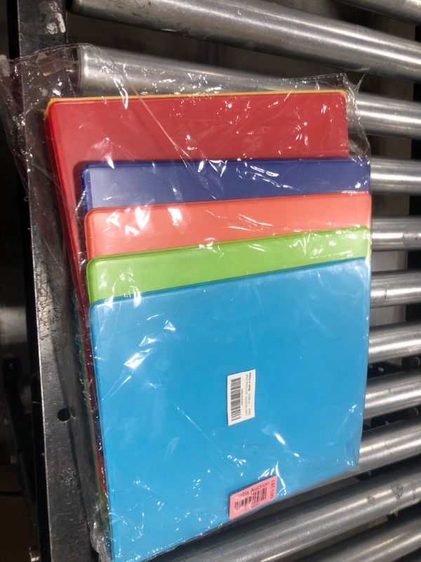 Photo 2 of 1-inch 3 Ring Binder with 2 Interior Pockets, 1'' Basic Binders Holds US Letter Size 8.5'' x 11'' Paper - Versatile Binders for Office, Home, and School Use, 6 Pack (6-Color Assorted)