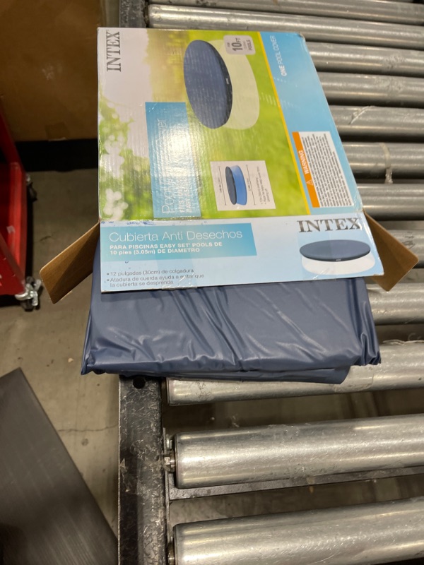 Photo 1 of 10-Foot Round Easy Set Pool Cover by Intex