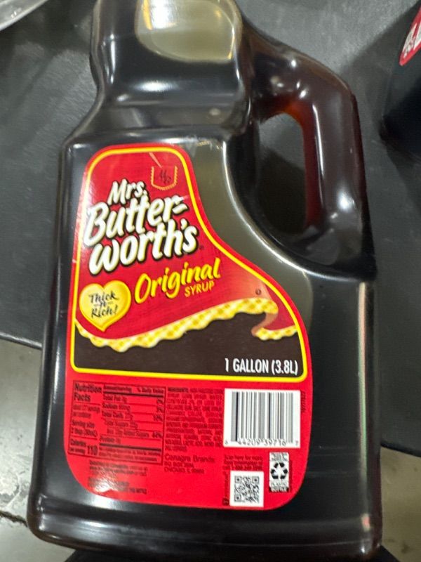 Photo 2 of Mrs Butterworth Original Syrup - 1 gl (3.78 ltr) 2025