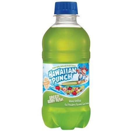 Photo 1 of (24 Bottles) Hawaiian Punch Green Berry Rush, 10 Fl Oz EXP 12/2024
