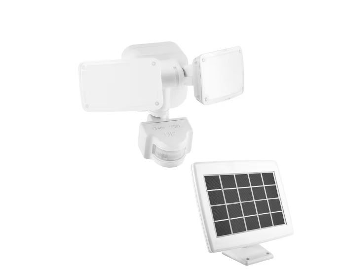 Photo 1 of 1000 Lumens 180° White Solar Powered Motion Activated Outdoor Integrated LED Flood Light