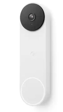 Photo 1 of Nest Doorbell (Battery) - Smart Wi-Fi Video Doorbell Camera - Snow


