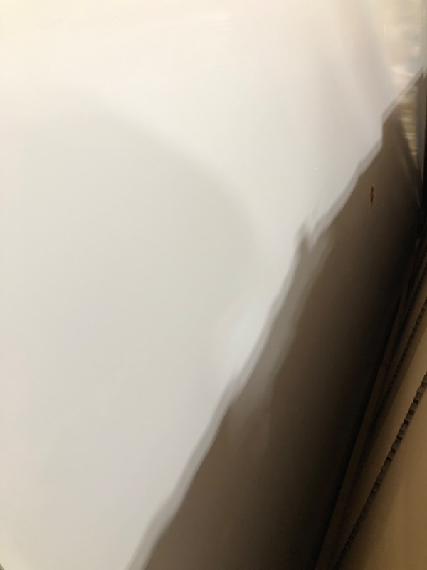 Photo 1 of U Brands Glass Dry Erase Board, 96"x47", White Frosted Surface With Silver Grommets, Frameless, Includes Marker
