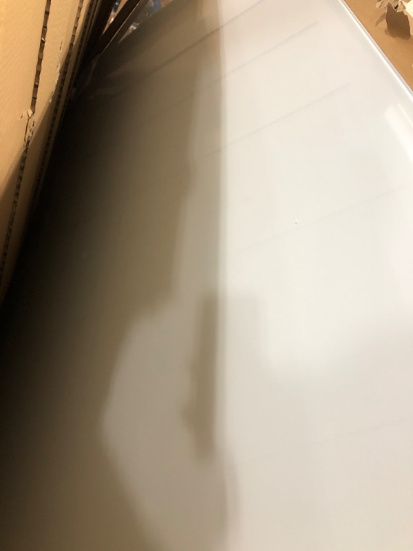Photo 1 of U Brands Glass Dry Erase Board, 96"x47", White Frosted Surface With Silver Grommets, Frameless, Includes Marker
