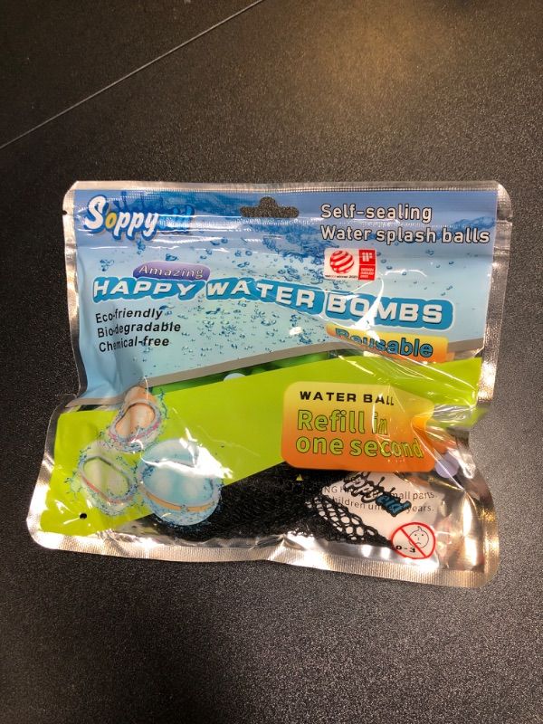 Photo 1 of 3 PCS HAPPY WATER BOMBS REUSABLE 
