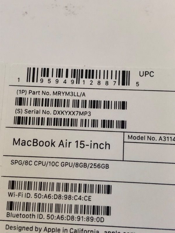 Photo 2 of Apple 2024 MacBook Air 15-inch Laptop with M3 chip: Built for Apple Intelligence