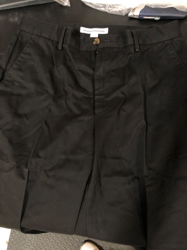 Photo 1 of amazon essentials mens classic fit black chinos