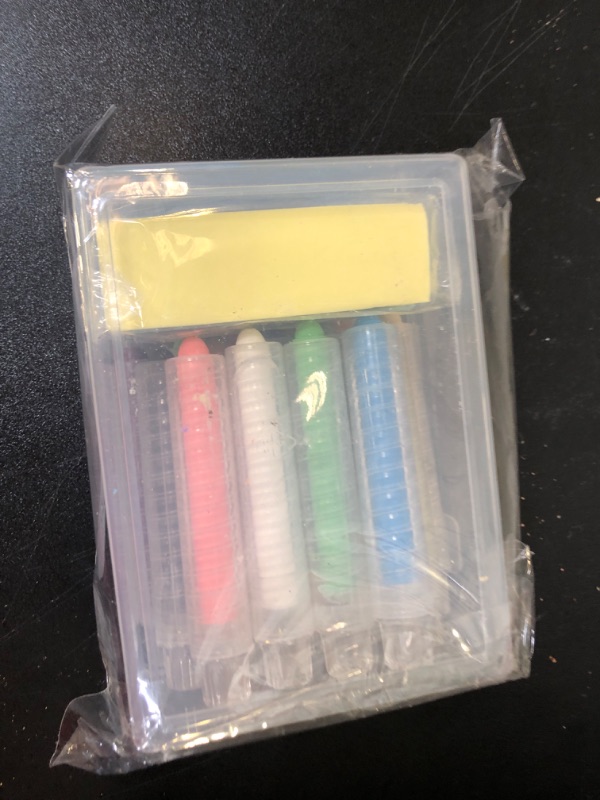 Photo 1 of 15pcs Dustless Chalk Set with Chalkboard Eraser, Colored Chalk With Holder,Color Sidewalk Chalk for Kids, Chalk Paint?Toddlers Chalks for Outdoor Drawing– Perfect for Kids and Teachers