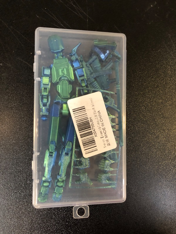 Photo 1 of ?Assembly Already Dummy13 Action Figure, 3D Printed Multi-Jointed Movable Robo13, Desktop Decorations for Action Figures, Best Chritmas Birthday Festival Gift(b+g), Blue+green
