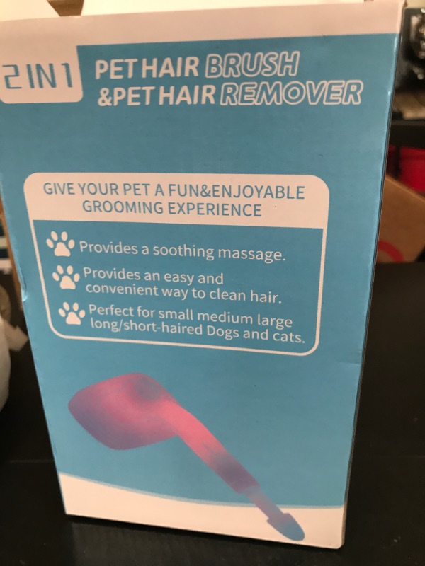 Photo 1 of 2 in 1 pet hair brush and pet hair remover