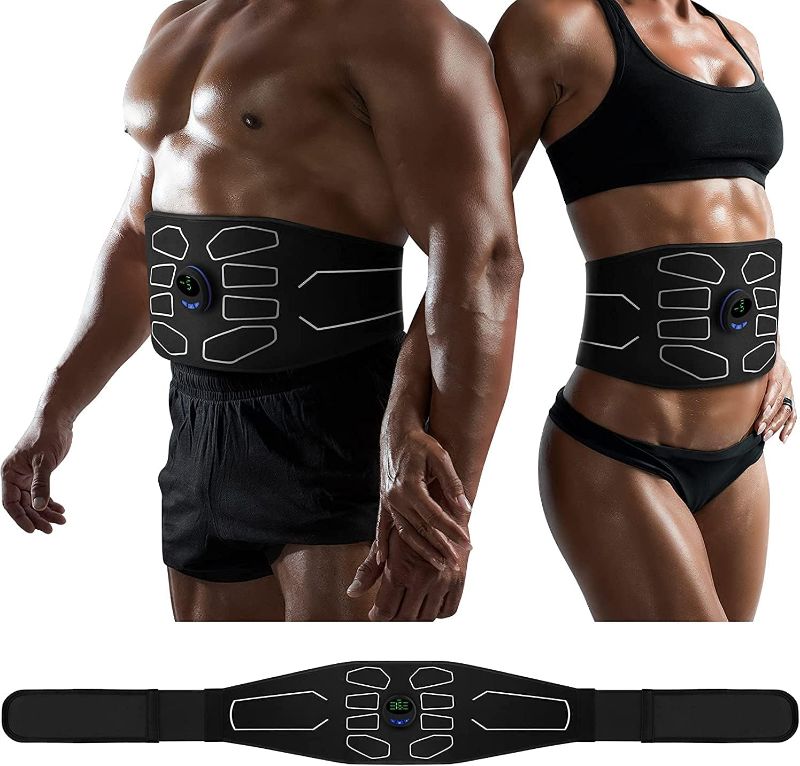 Photo 1 of  MZ ABS Stimulator, Ab Machine, Abdominal Toning Belt Muscle Toner Fitness Training Gear Ab Trainer Equipment for Home MZ-7