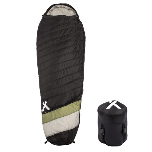 Photo 1 of Bear Grylls 15 Degree Sleeping Bag for Adults 3-4 Season, for Cold Weather, Backpacking, Camping, Survival, Hiking, with Compression Sack and Ergonomi