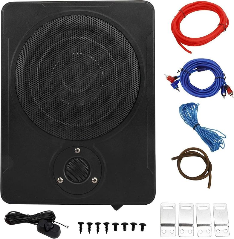 Photo 1 of 8" Car/Truck Audio Slim Under-Seat Powered Subwoofer Sub Bass Speaker Kit