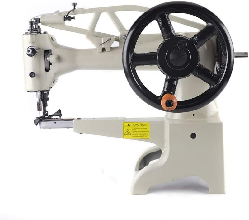 Photo 1 of Industrial Leather Sewing Machine 11.8Inch Manual Shoes Repairing Straight Stitch 500spm DIY Patch Leather Sewing Machine Heavy Duty Hand Cobbler Leather Patch Machine