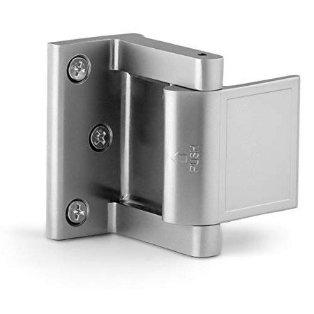 Photo 1 of Berlin Modisch Door Lock Reinforcer Privacy Door Latch for in-Swinging Doors Extra High Resistance Home Door Security Lock Brushed Nickel Finish