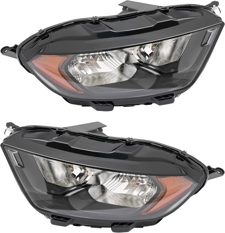 Photo 1 of Halogen Head light Assembly for Ford for EcoSport 2018 2019 2020 2021 2022 Right Passenger Side Left Driver Side Front Headlights Head Lamp Replacement GN1Z13008AD GN1Z13008AM (Left + Right)