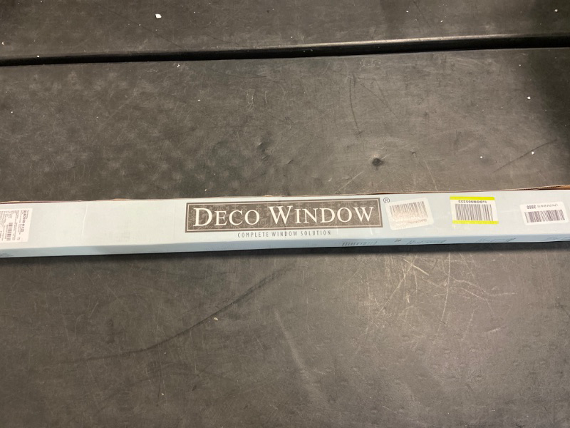 Photo 3 of Deco Window 66 to 120 Inches Adjustable Curtain Rod for Windows with Wood Taper Final (3/4 Diameter Brown)