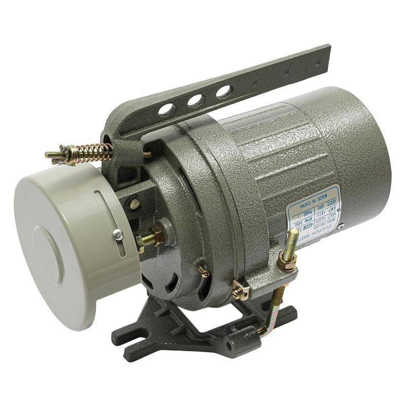 Photo 1 of Sewing Machine Motor, Electric Clutch Motor for Industrial Sewing Machine, 110V 3450RPM Sewing Machine Motor with Copper Aluminum Alloy Wire, 400W, 1/2HP Electric Sewing Machine Motor