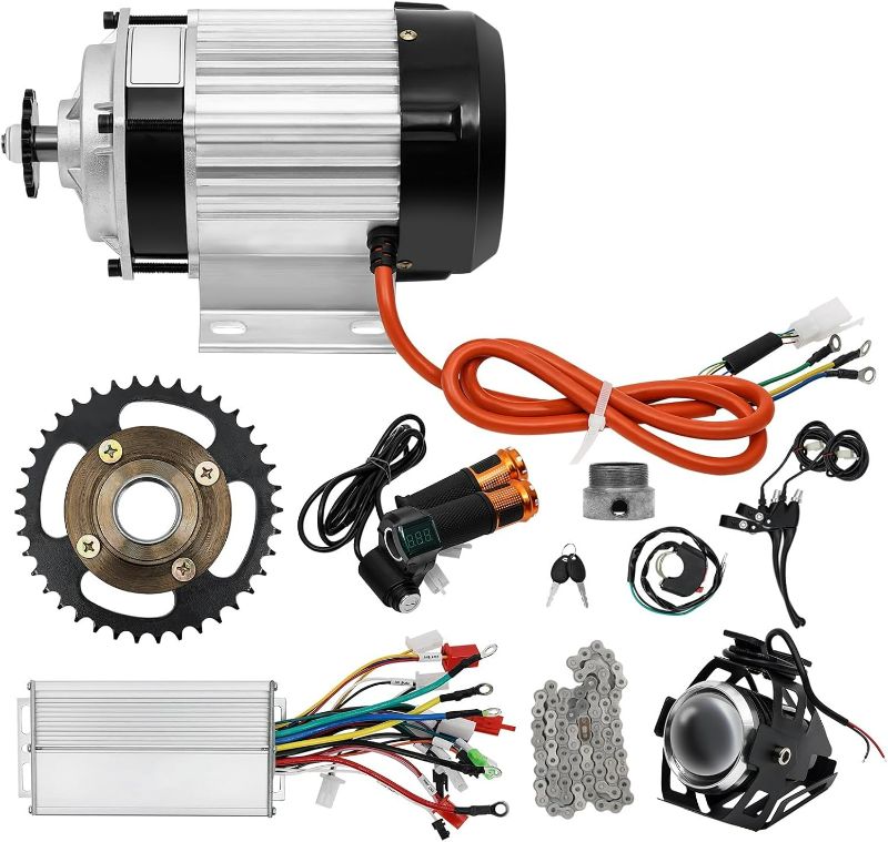 Photo 1 of Electric Brushless Geared Motor Complete Kit, 48V 750W / 500W Electric Bicycle Trike Conversion Kit Electric Scooter Bicycle Motorcycle Bike Motor Kit for Tricycle Three-Wheeled Bike