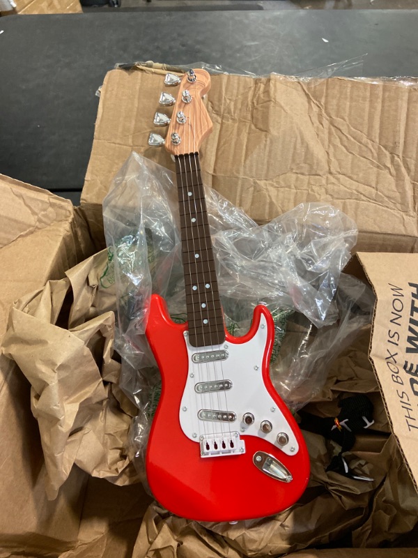 Photo 1 of 16 Inch Guitar Toy for Kids, 4 Strings Electric Guitar Musical Instruments for Children,Multifunctional Portable Electronic Instrument