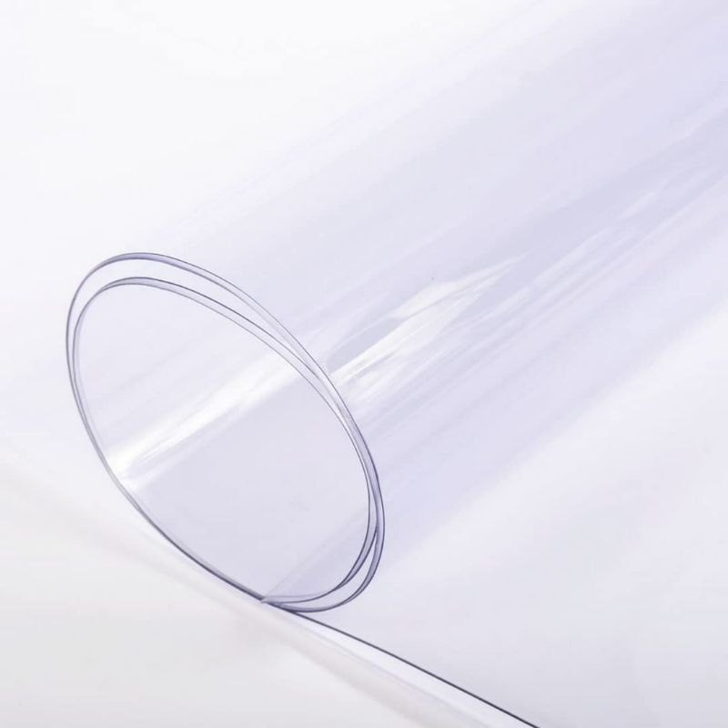 Photo 1 of Farm Plastic Supply - Clear Vinyl Sheeting - 15 Mil - (4'6" x 3.5') - Vinyl Plastic Sheeting, Clear Vinyl Sheet for Storm Windows, Covering, Protection, Tablecloth Protector