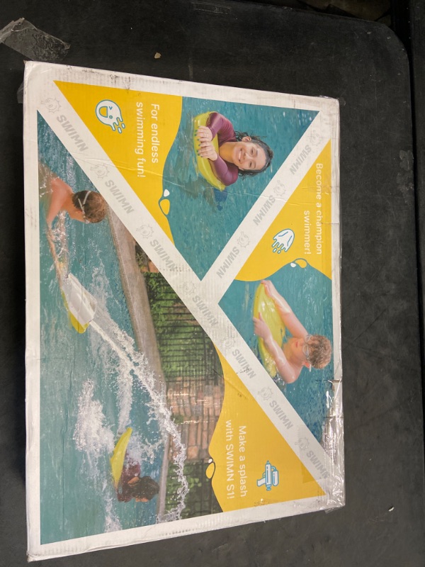 Photo 3 of Electric Kickboard for Pool Fun - Power Swim Training Device, Ideal Water Scooter for Pool Play, Yellow