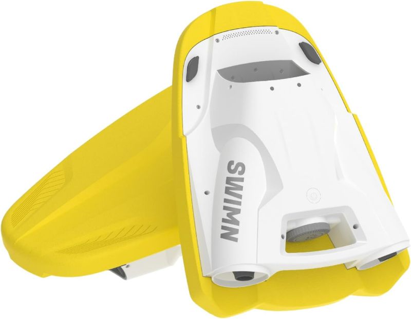 Photo 1 of Electric Kickboard for Pool Fun - Power Swim Training Device, Ideal Water Scooter for Pool Play, Yellow