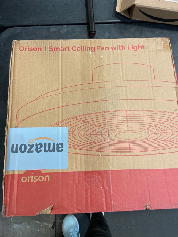 Photo 3 of Orison Low Profile Ceiling Fan - 19.7" Smart Bladeless ceiling fans with light and remote,3 Colors Dimmable LED 6 Speeds 8 Blades Enclose Ceiling Fans with light for Adult Kids Living Room Bedroom
