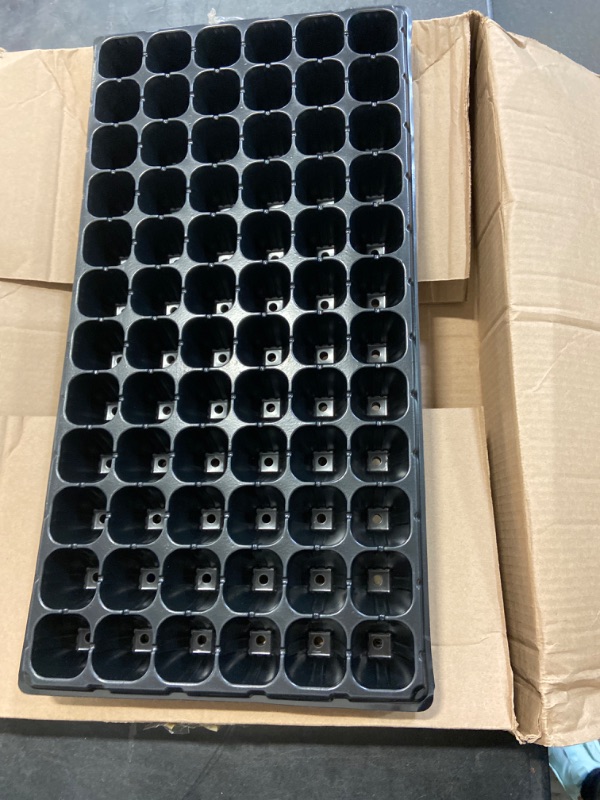 Photo 1 of 10-Pack Seed Starter Kit, 72 Cell Seedling Trays Gardening Germination Plastic Plant Growing Trays Nursery Pots Mini Plant Trays Grow Kit Tray Starting Trays for Seedling Germination