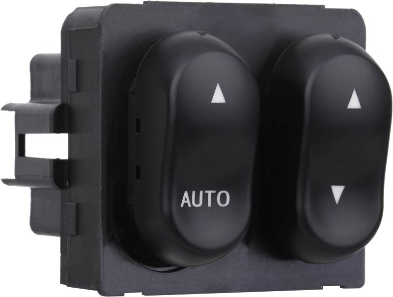 Photo 1 of Power Master Window Switch XL3Z14529AA Compatible with 1999 2000 2001 2002 Ford F150, 1999 2000 Ford F250 F350, 2001 2002 Ford Lobo 2-Door Pickup Cab - Window Lock, AUTO Down Control